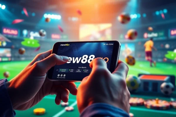 Interactive betting experience at new88go.com with vibrant gaming visuals and user-friendly interface.