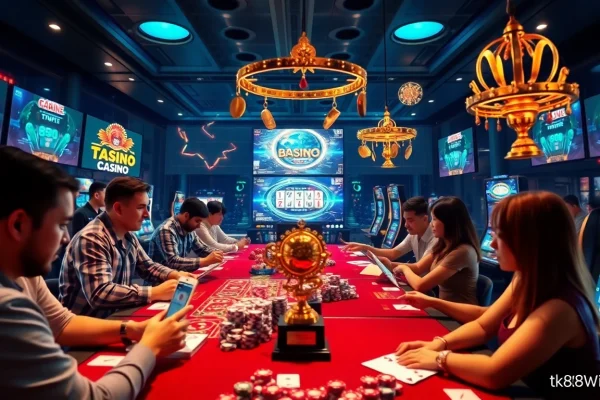 Engaging online gambling experience at tk88win.live with diverse games and vibrant atmosphere.