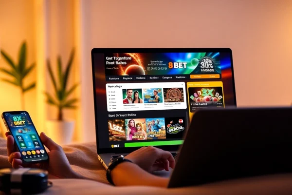 8xbet.com.se showcases a vibrant online gambling interface with sports betting, slots, and a user-friendly app.