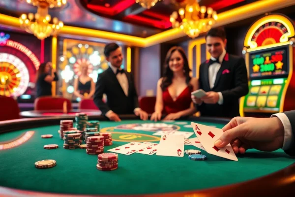 Experience the excitement of TR88 VIP with high-stakes poker action and vibrant casino visuals.